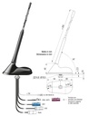 Kombiflex-Antenne aktiv - FM/DAB+/GPS/GSM mit Fakraanschlüssen_03