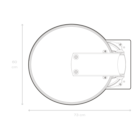 Caratec Smart-D Sat-Antenne CASAT850ST (85cm)3