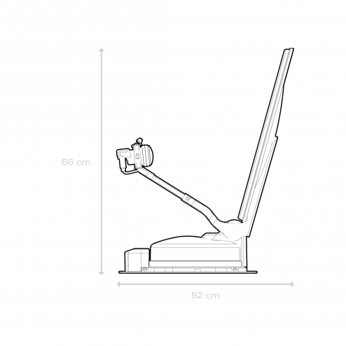 Caratec Smart-D Sat-Antenne CASAT500S (50cm), Dark Edition in grau 2