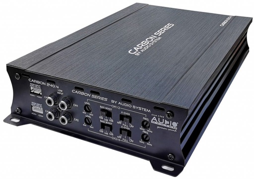 [aud250.4CARBON] Audio System CARBON 240.4 4-Kanal Verstärker 4x 65(110) WRMS an 4(2) Ohm 2x 220 WRMS mono an 4 Ohm